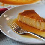 Cream Cheese Flan with caramel topping
