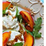 Grilled peach salad