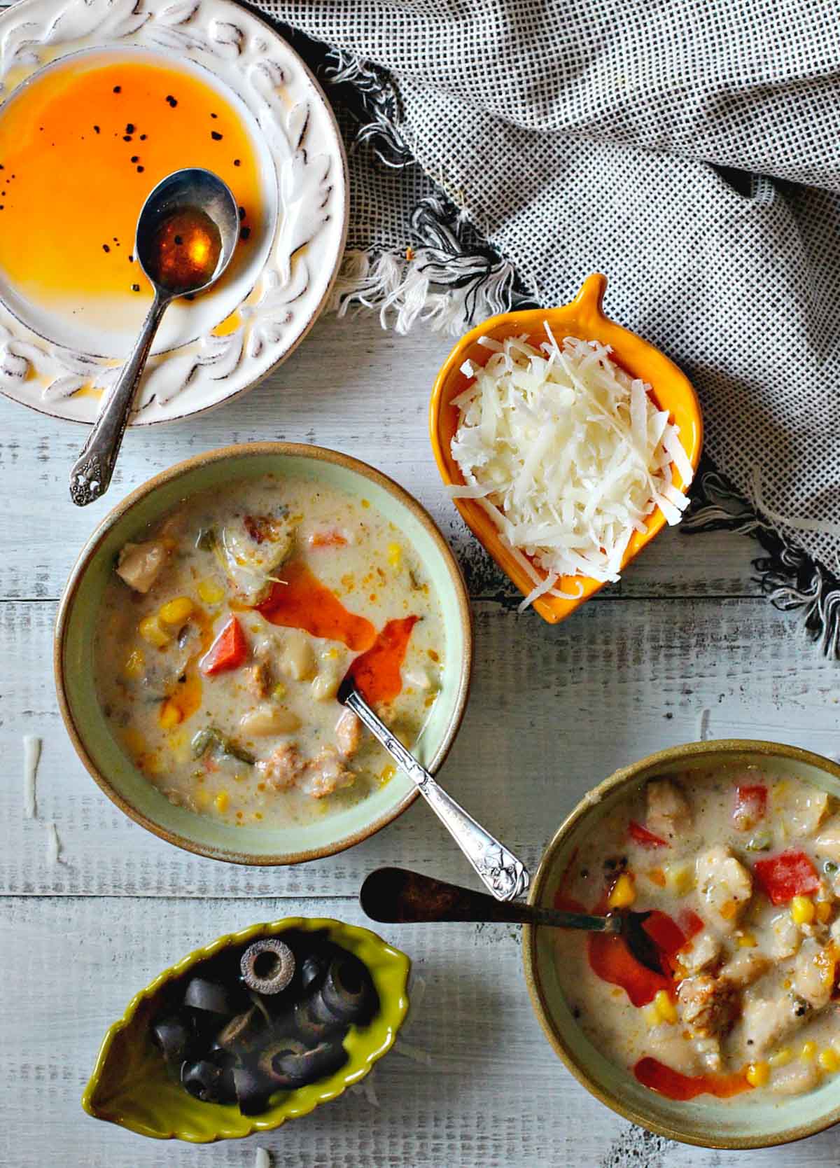 Award winning white bean chicken chili recipe.