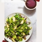 Cranberry vinaigrette for pear walnut blue cheese salad.