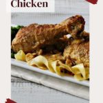 Braised Chicken in veal stock