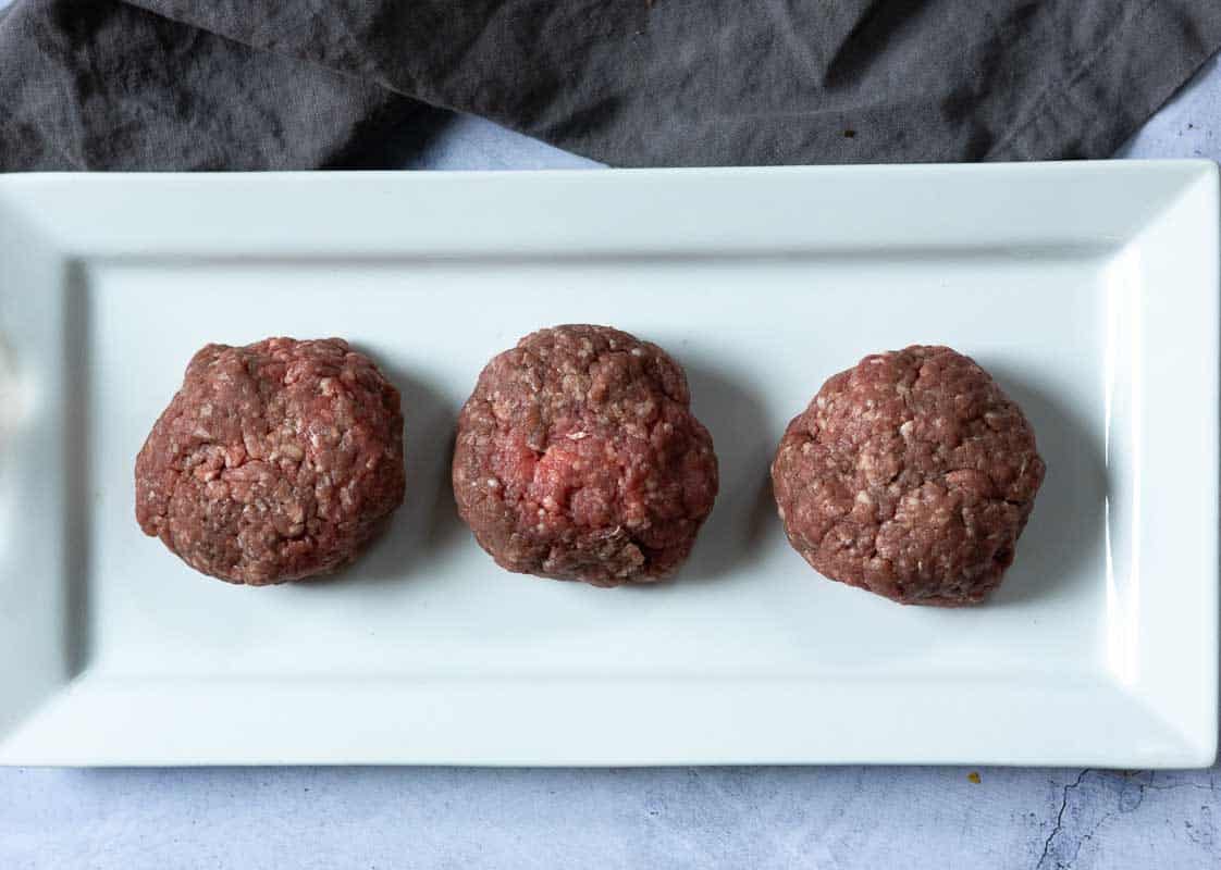 Three BLT Burger patties.