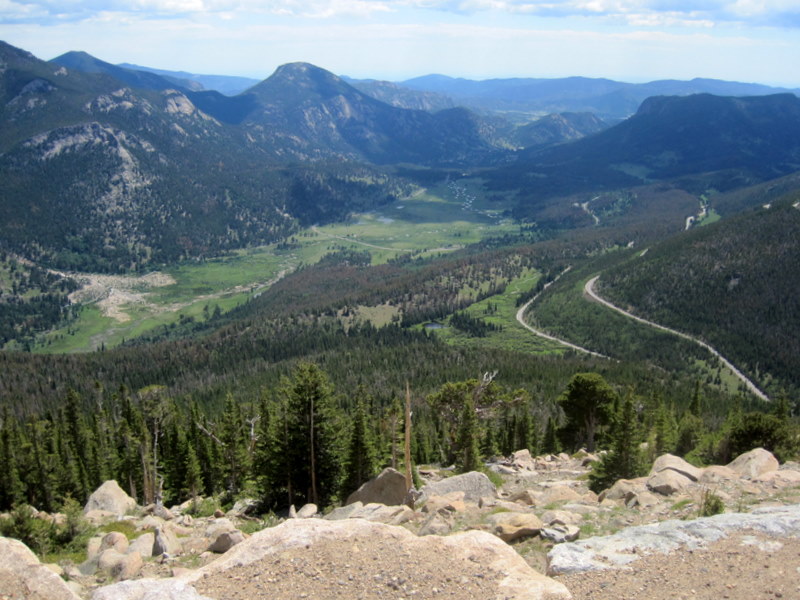 Camping at Moraine Park, Rocky Mountain National Park.