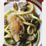 Galliano Chicken with Boursin Cheese pinterest image.