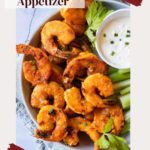 Buffalo Shrimp Appetizer pinterest image.