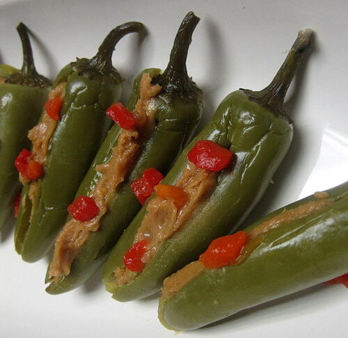 Pickled Jalapenos Stuffed With Peanut Butter Cooking On The Ranch