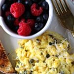 Creamy Scrambled Eggs with Capers