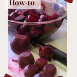 How to make pickled beets.