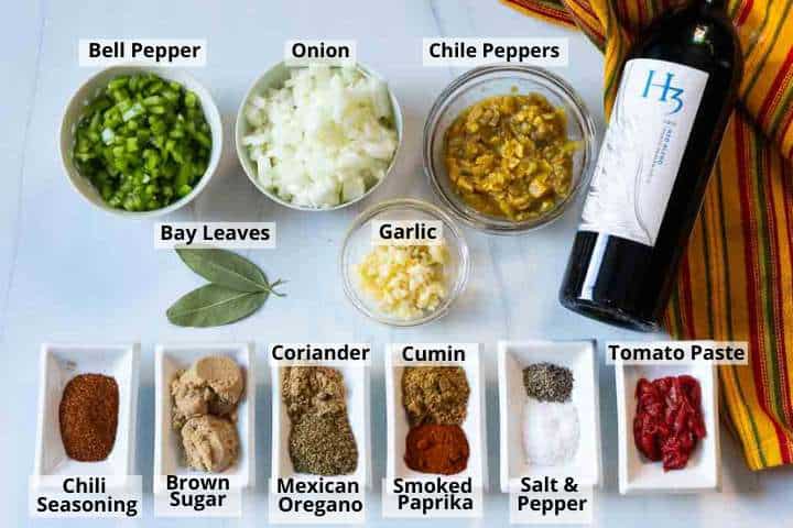 Spices to make award winning chili.