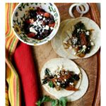 vegetarian tacos with swiss chard