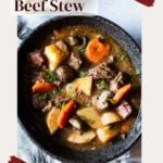 Crock pot beef stew with mushrooms