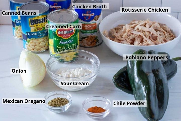 ingredients to make rotisserie chicken soup