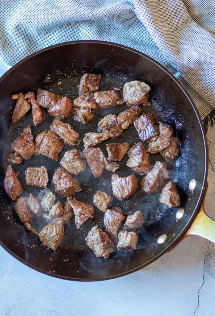 How to brown beef chuck for beef stew