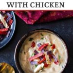 Best cheese soup recipe with chicken and poblano peppers
