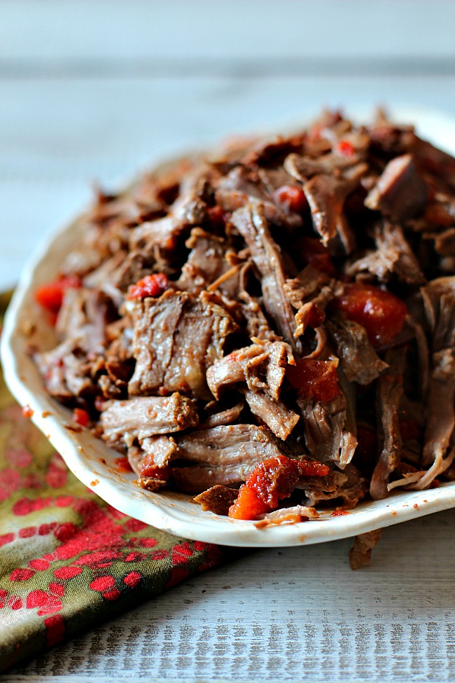 Crockpot Shredded Beef for tacos