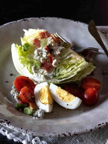 Wedge Salad with Buttermilk Ranch Dressing.