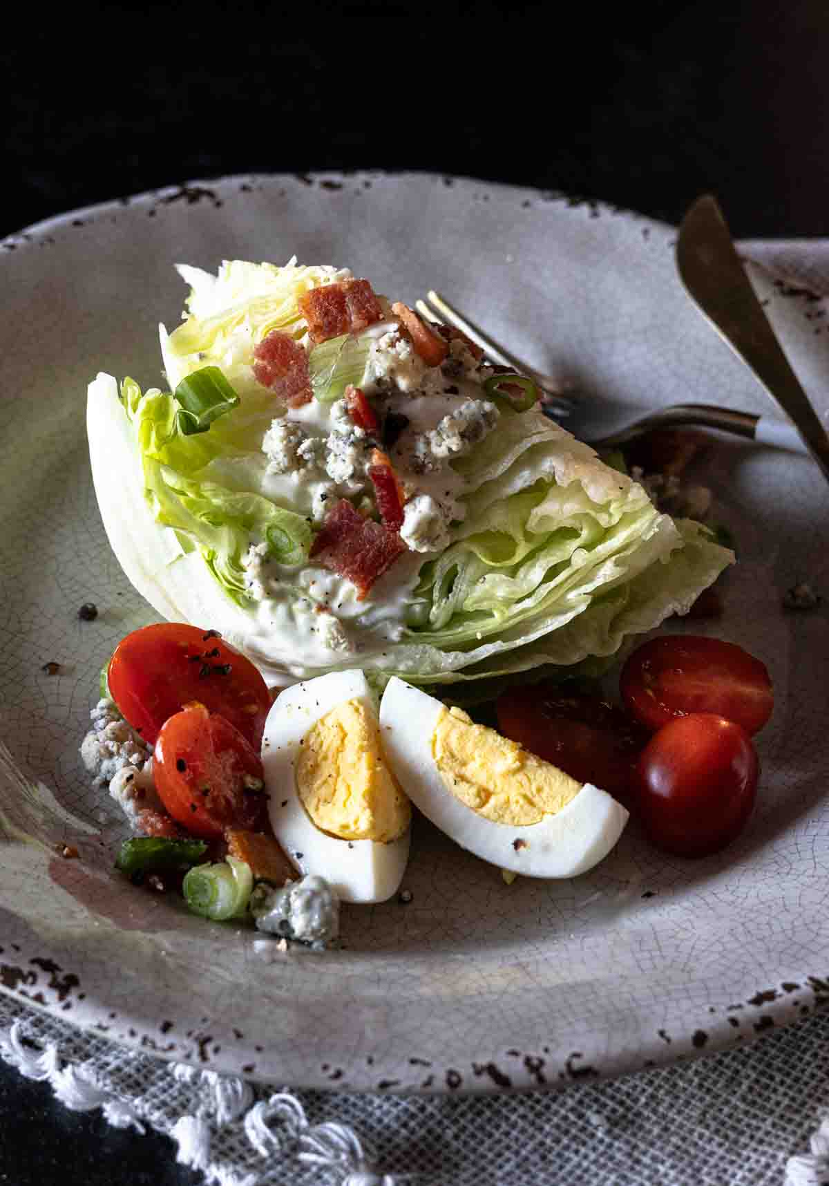 Wedge Salad with Buttermilk Ranch Dressing.