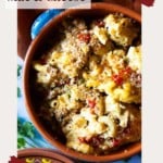 Hatch chile mac and cheese pinterest image.