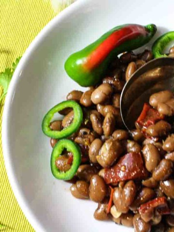 Bolita Beans recipe with smoked paprika and jalapeno.