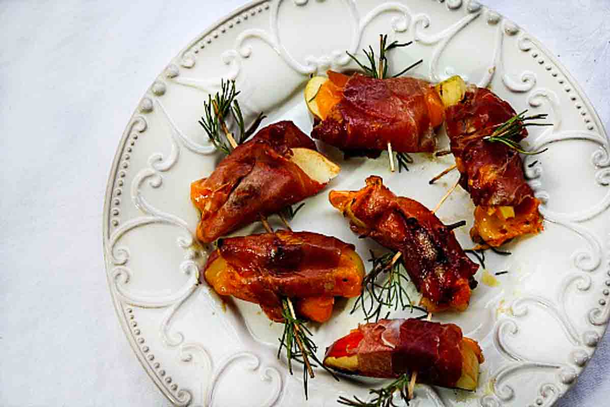 Apples on Horseback apple appetizer.