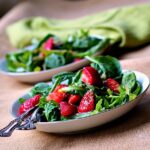 The best strawberry spinach salad you'll ever need. Delicious, healthy, easy.