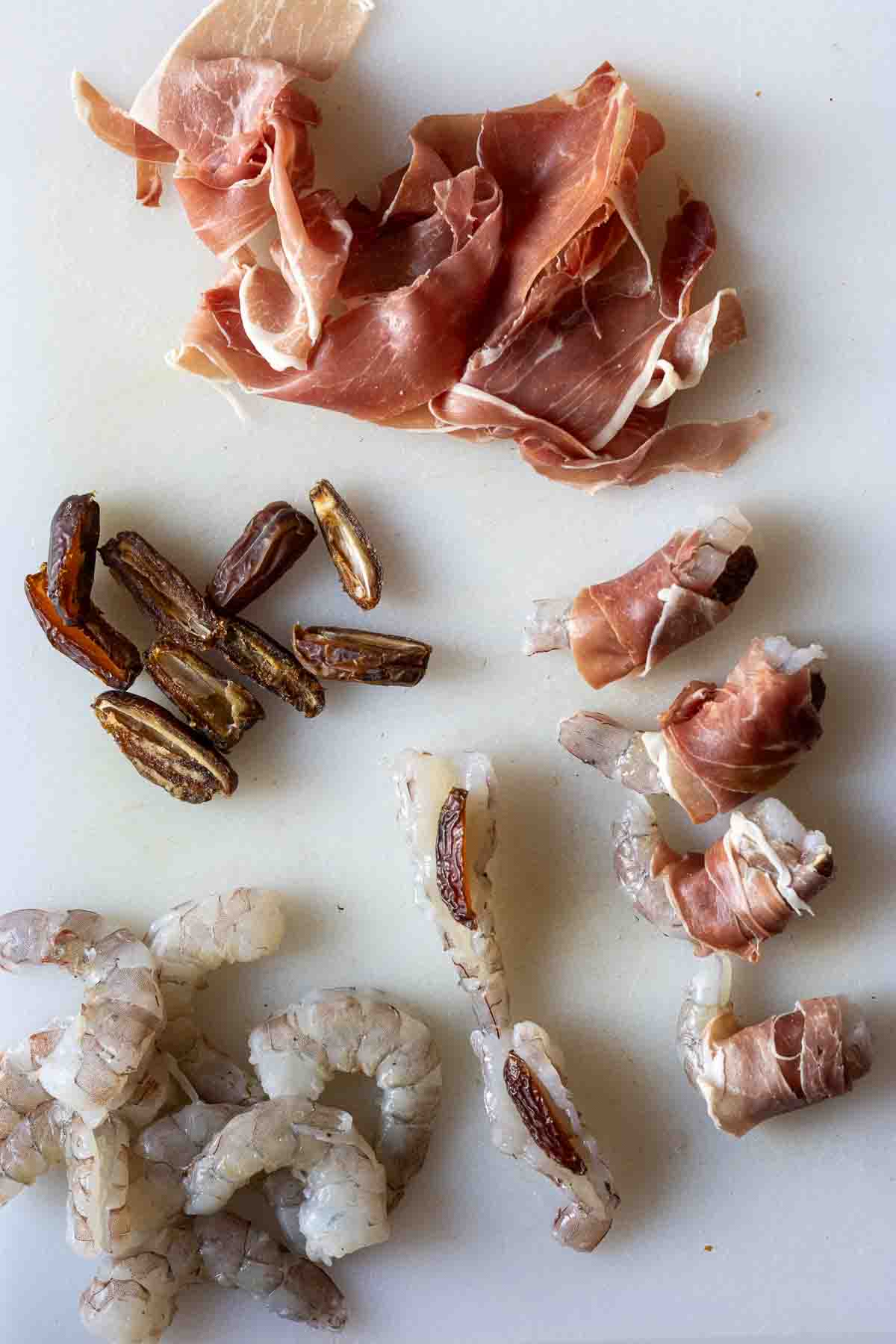 How to make proscuitto wrapped shrimp.
