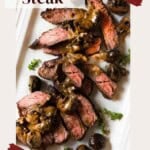 Bavette Steak pinterest image.