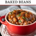 Sweet and spicy baked beans