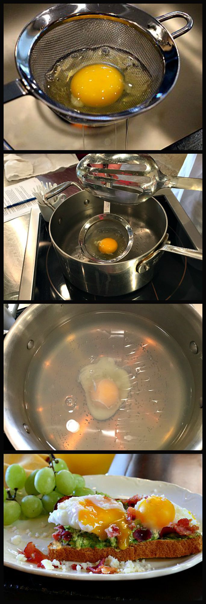 How To Poach An Egg Collage 