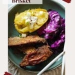 Oven brisket pinterest image.
