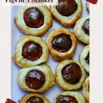 Sausage pigs in a blanket pinterest image.