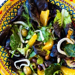 Spanish salad side dish for paella.