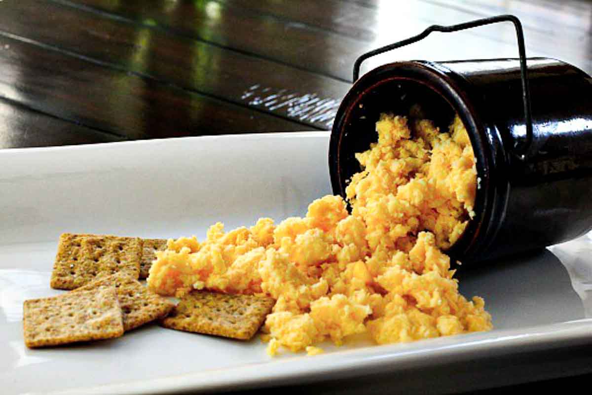 Broadmoor hotel Golden Bee Cheese. English pub style cheese and crackers.
