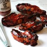 Grilled Country Style Pork Ribs with BBQ sauce