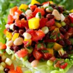 Cucina Bean Salad. Fresh vegetables, black beans and Great Northern Beans in a sassy vinaigrette