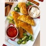 Fried tacos pinterest image.