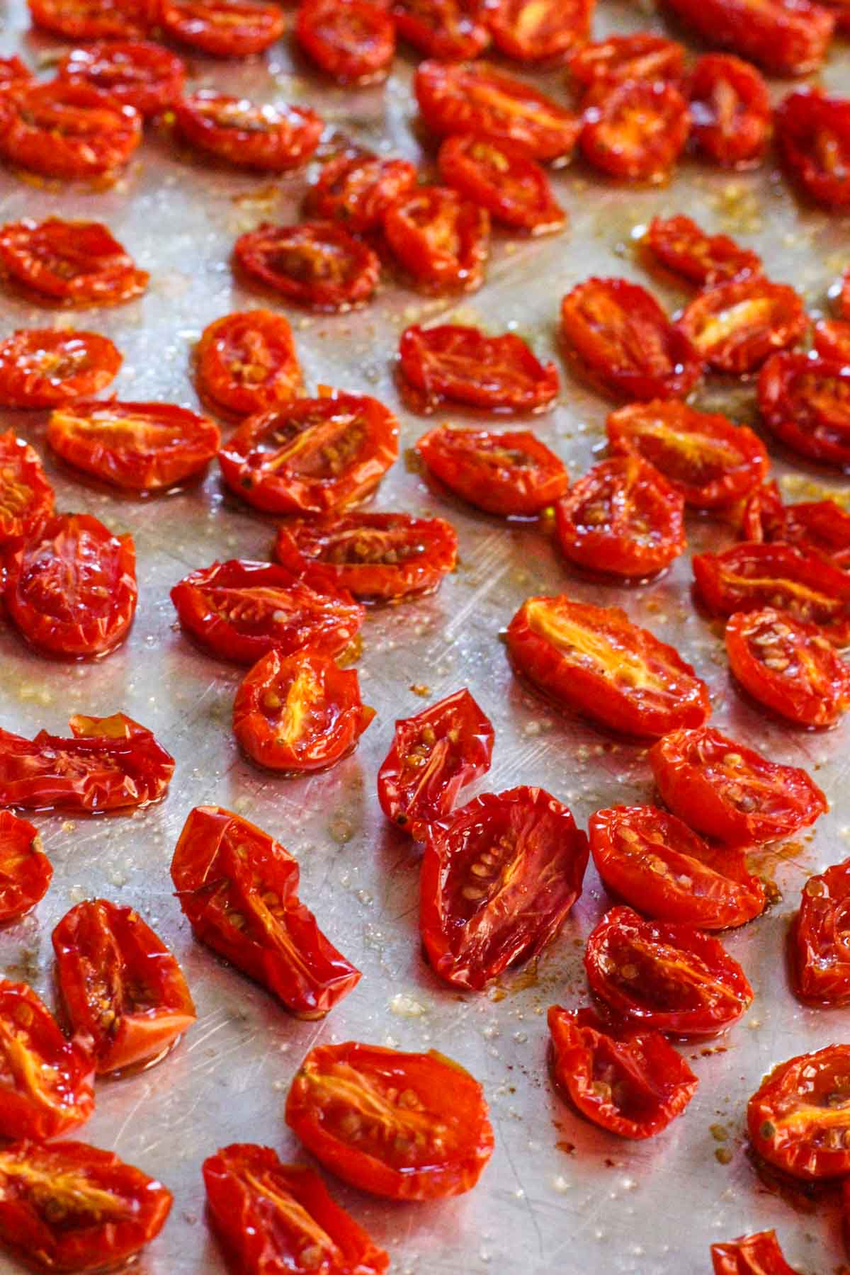 Slow roasted cherry tomatoes.
