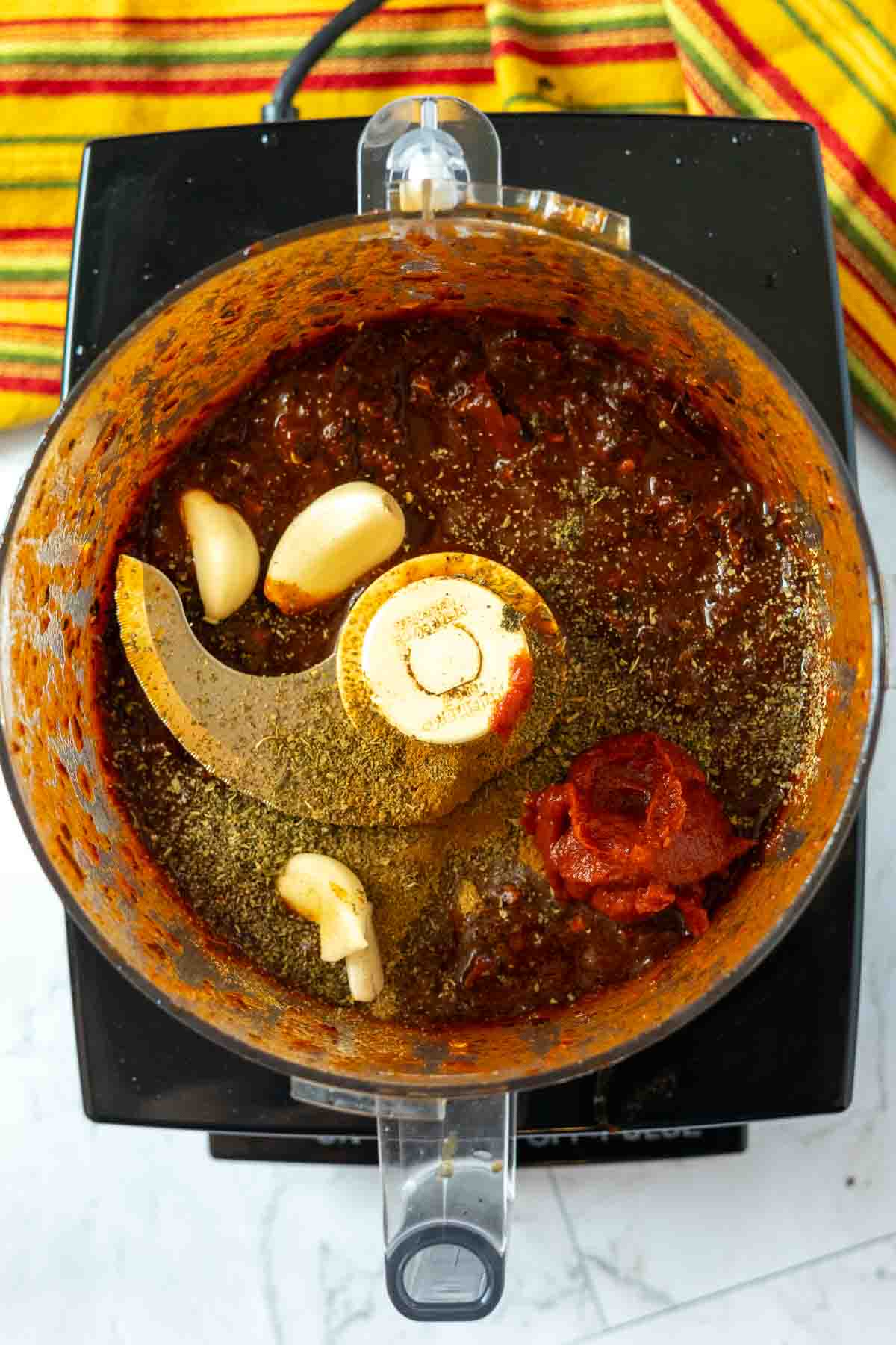 Finishing the sauce to make Mexican Pot Roast step 8.