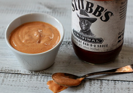 Stubbs Smoky Cream Sauce for grilled Burgers. 