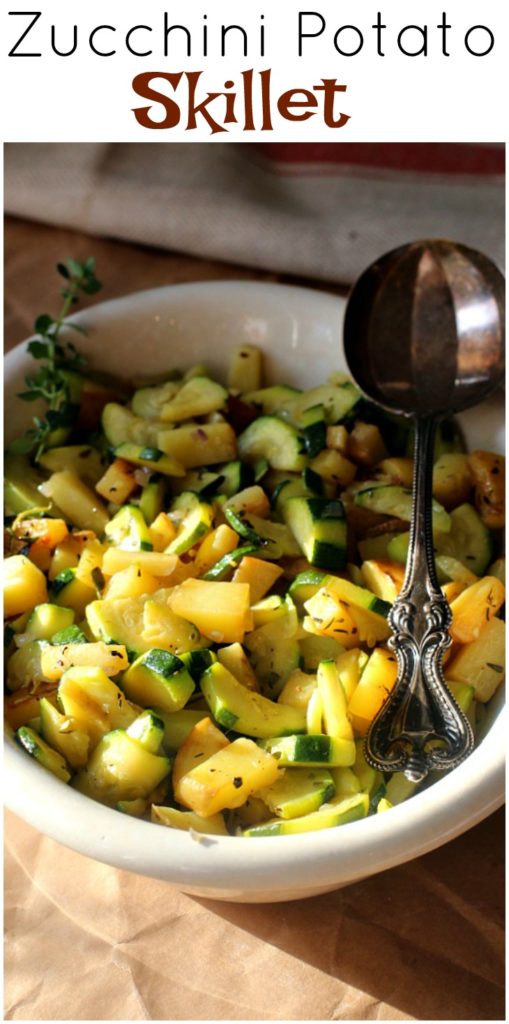 Zucchini and Potato Skillet with Thyme Cooking On The Ranch