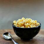 Spicy Mac and Cheese with Red Chile Butter Milk Ranch Sauce and beer
