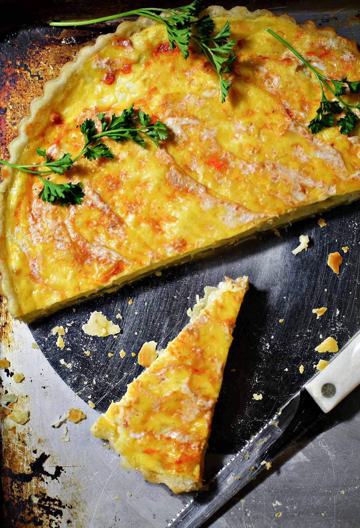 Crab Quiche Recipe.
