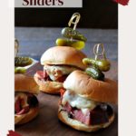 Instant pot recipe for glazed corned beef sliders.