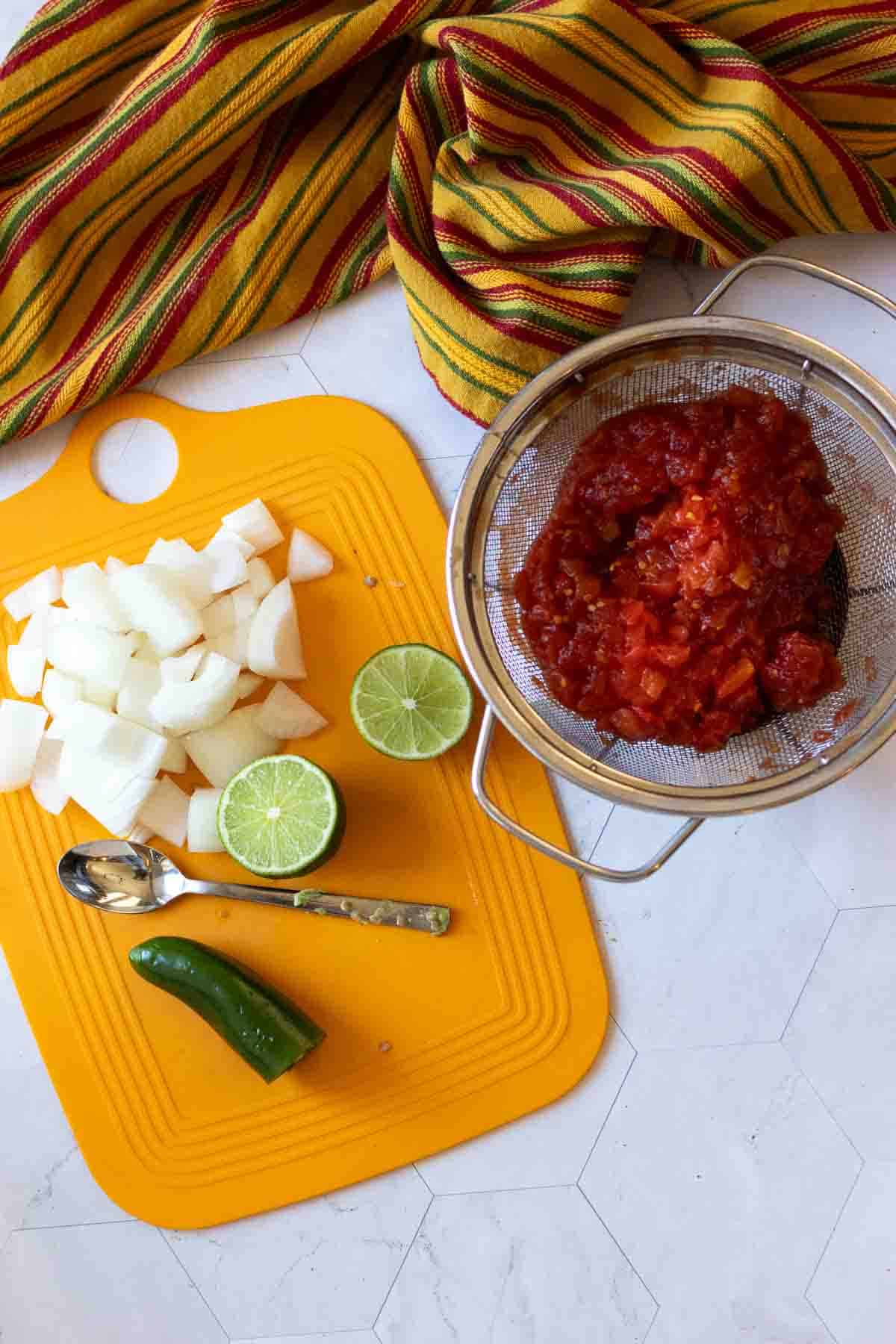 Step 1: How to make Mexican Restaurant Salsa.