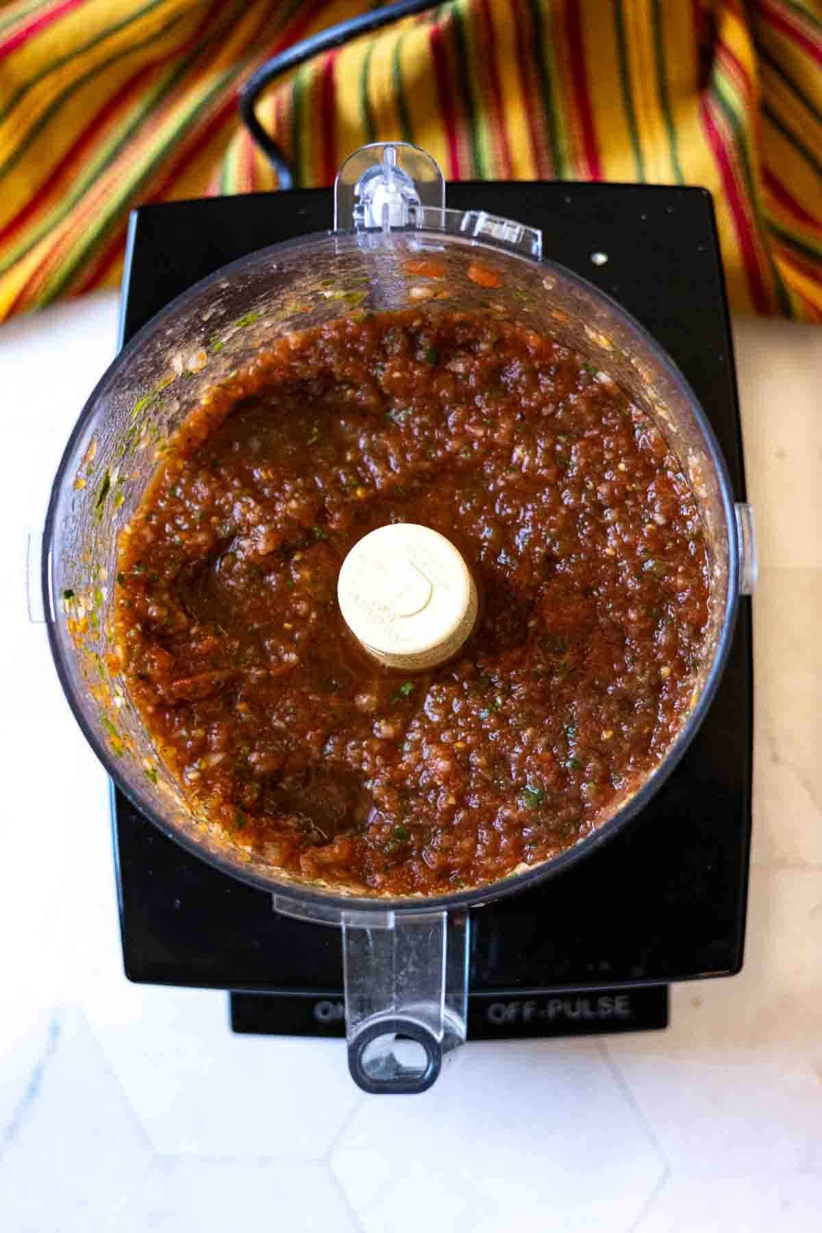 Step 3 to make homemade Mexican Restaurant Salsa.