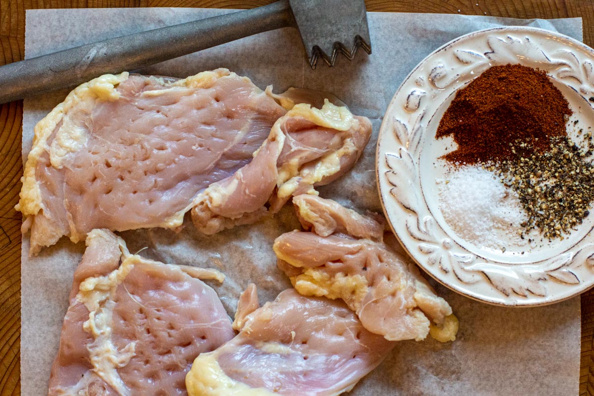 Ingredients to make easy grilled chicken thigh tacos.