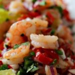 Shrimp taco lettuce wraps with dressing