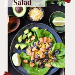 Easy Mexican Chicken Salad with Avocado and Black Olives.
