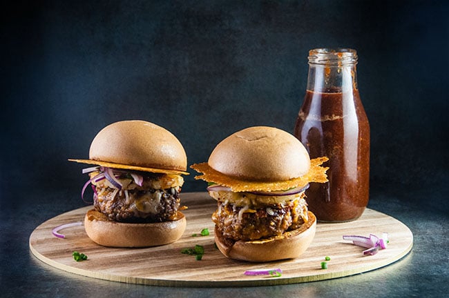 Pineapple bbq burgers.