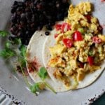 easy mexican scrambled egg breakfast